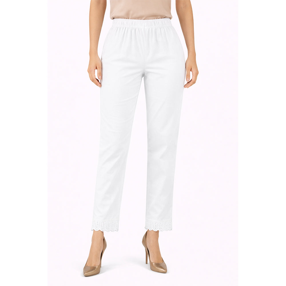 Women's Bottom Lace Pants white