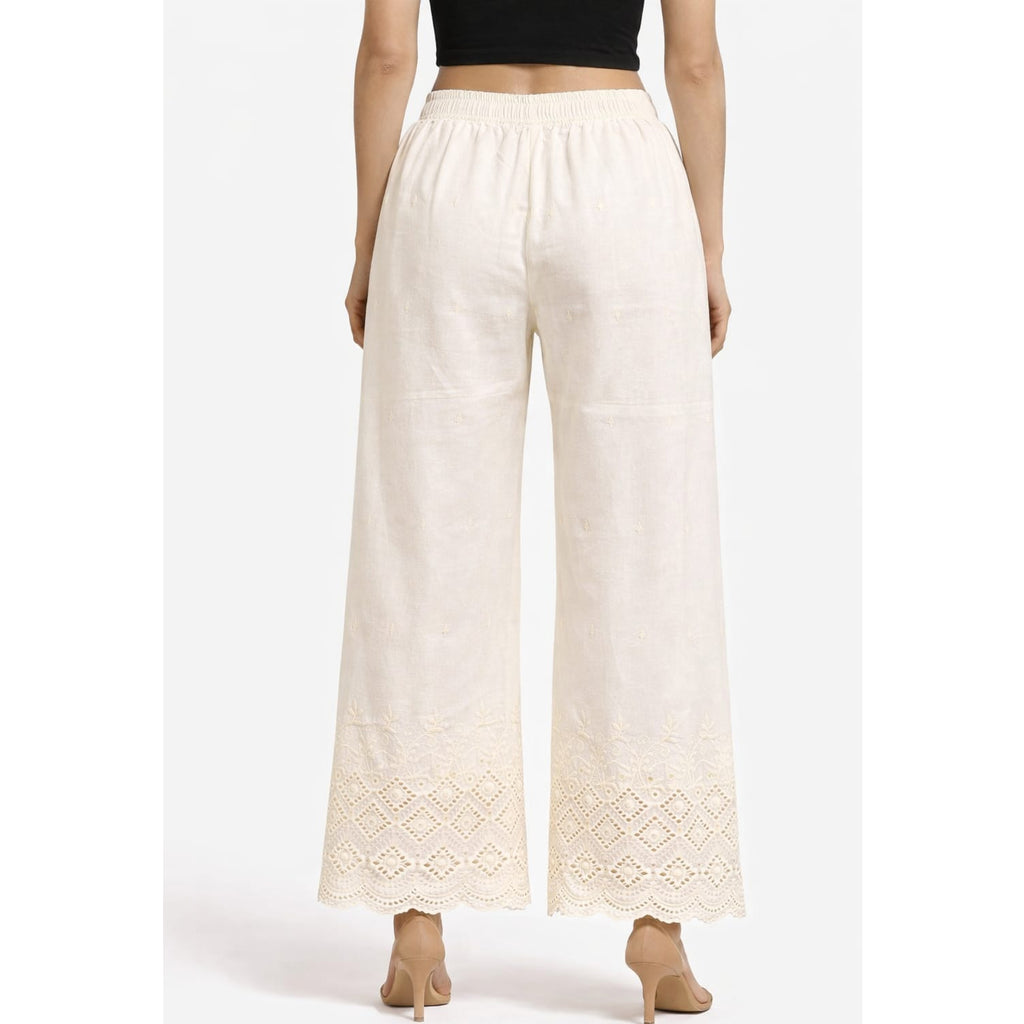Cut work Khadi Palazzo