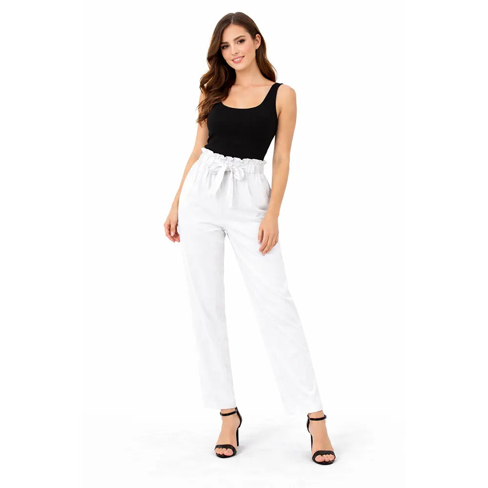 Knot Pants | White