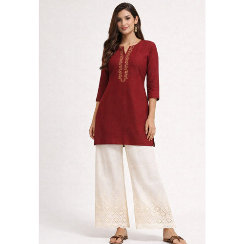 Cut work Khadi Palazzo