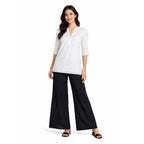 Women Chikan Kari Palazzo black