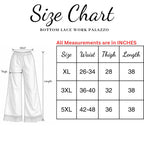 Lace Work Palazzo | White