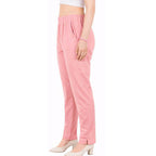 Straight Fit Pants for Women baby-pink
