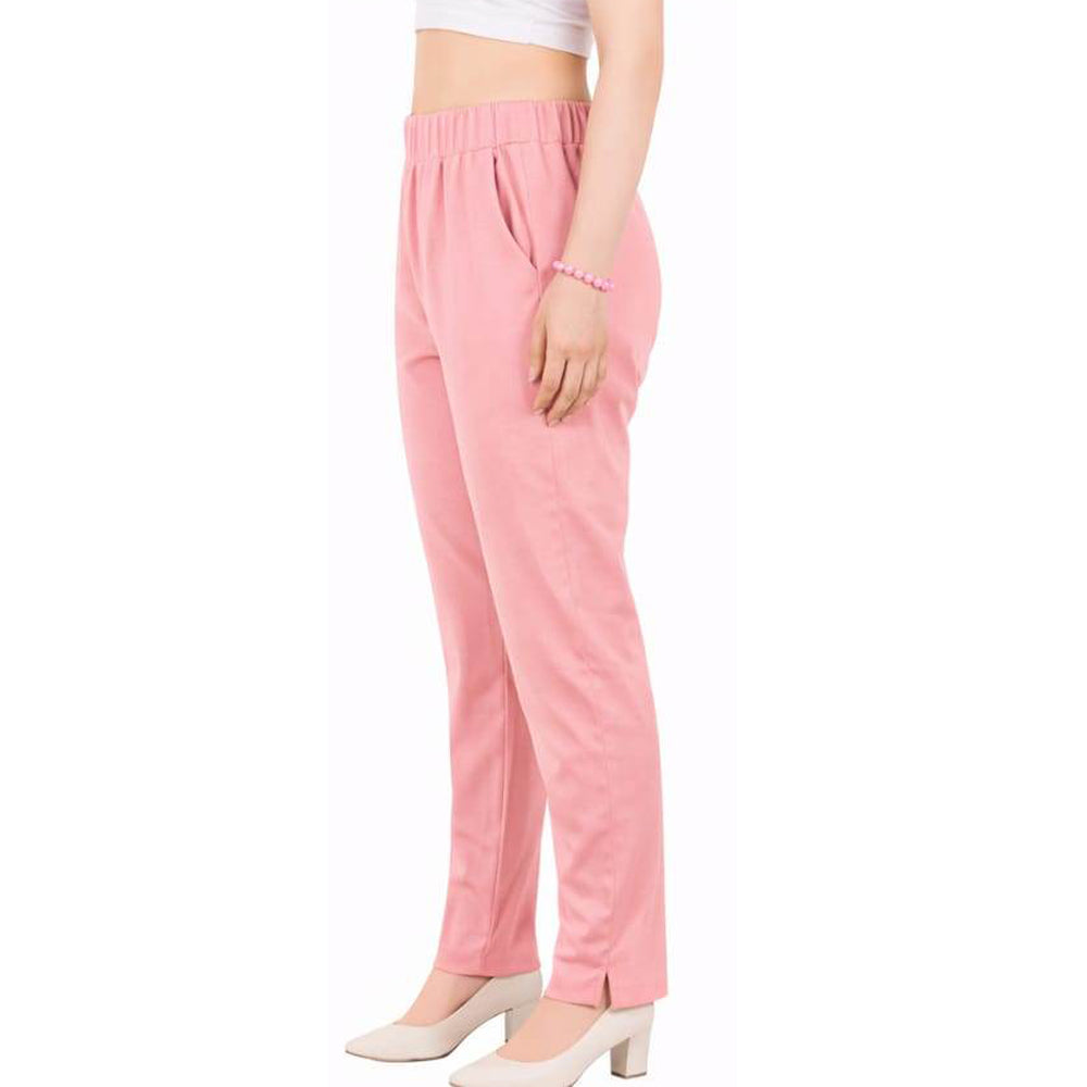 Straight Fit Pants for Women baby-pink