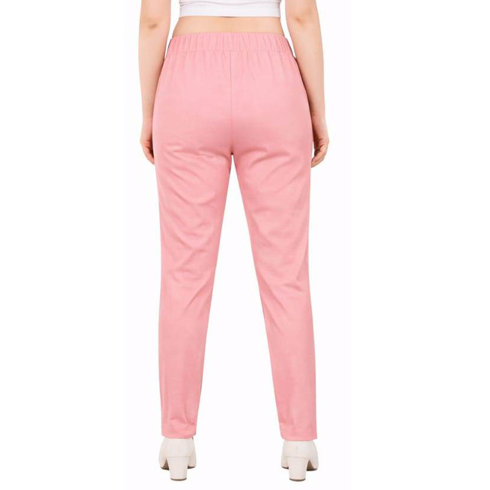 Straight Fit Pants for Women baby-pink