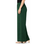 Women's Plain Rayon Palazzo bottle-green