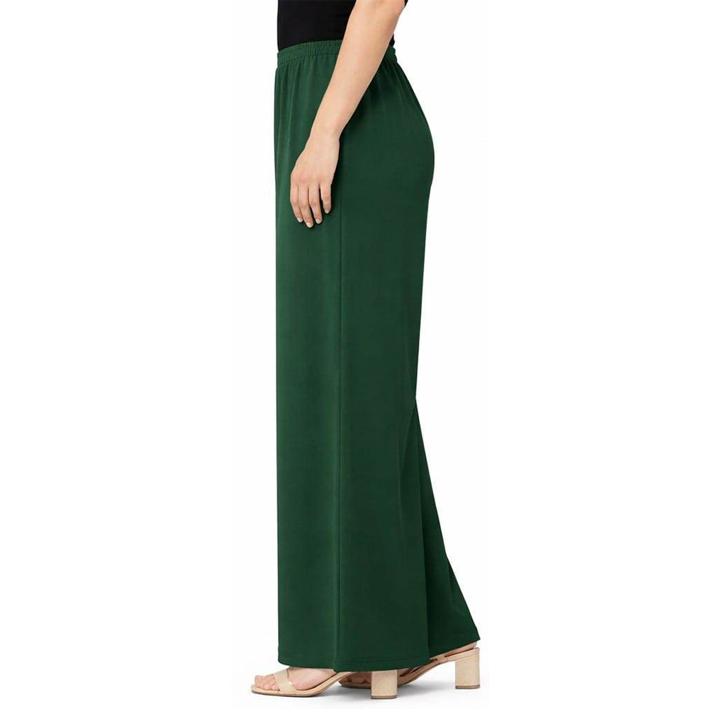 Women's Plain Rayon Palazzo bottle-green