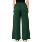 Women's Plain Rayon Palazzo bottle-green