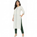Straight Fit Pants for Women bottle-green