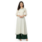 Women's Plain Rayon Palazzo bottle-green