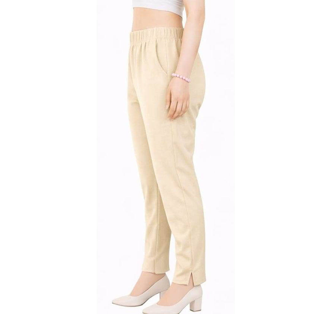 Straight Fit Pants for Women coffee
