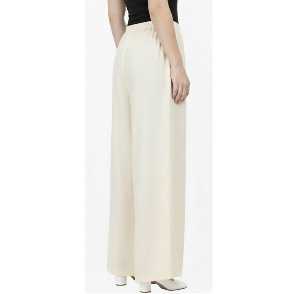 Women's Plain Rayon Palazzo cream