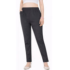 Straight Fit Pants for Women dark-grey