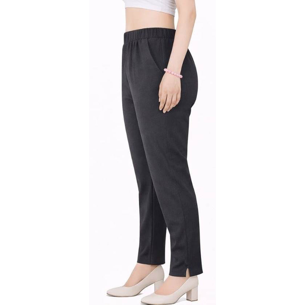 Straight Fit Pants for Women dark-grey