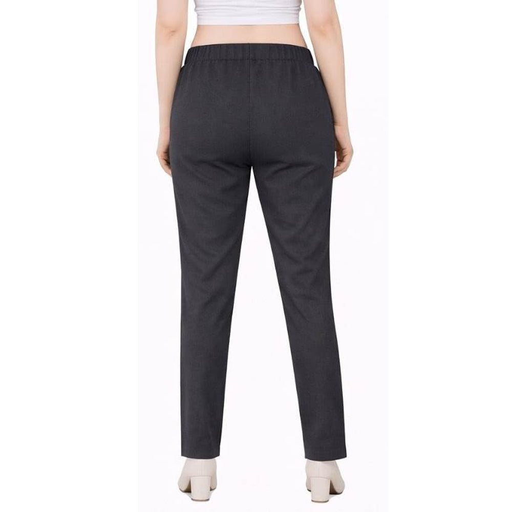 Straight Fit Pants for Women dark-grey