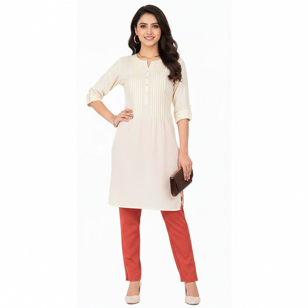 Straight Fit Pants for Women dark-peach