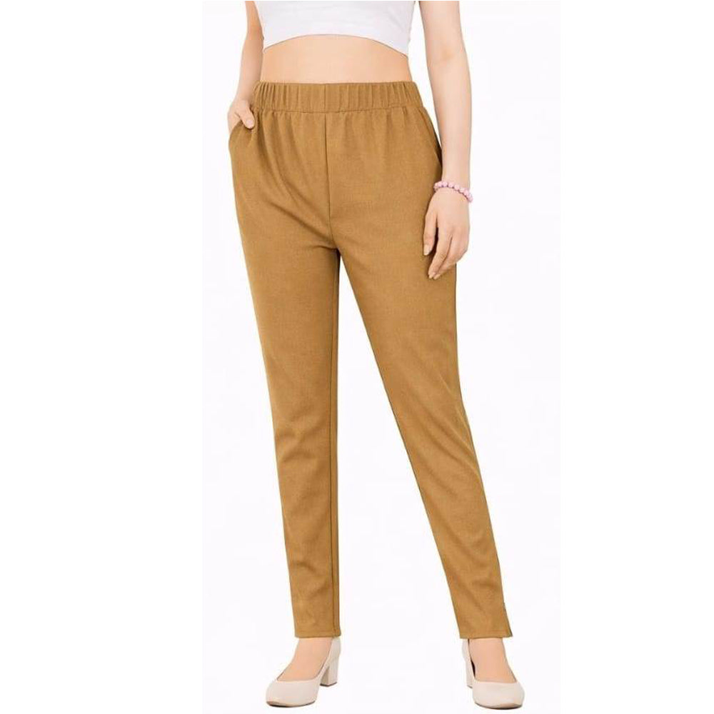 Straight Fit Pants for Women dark-skin