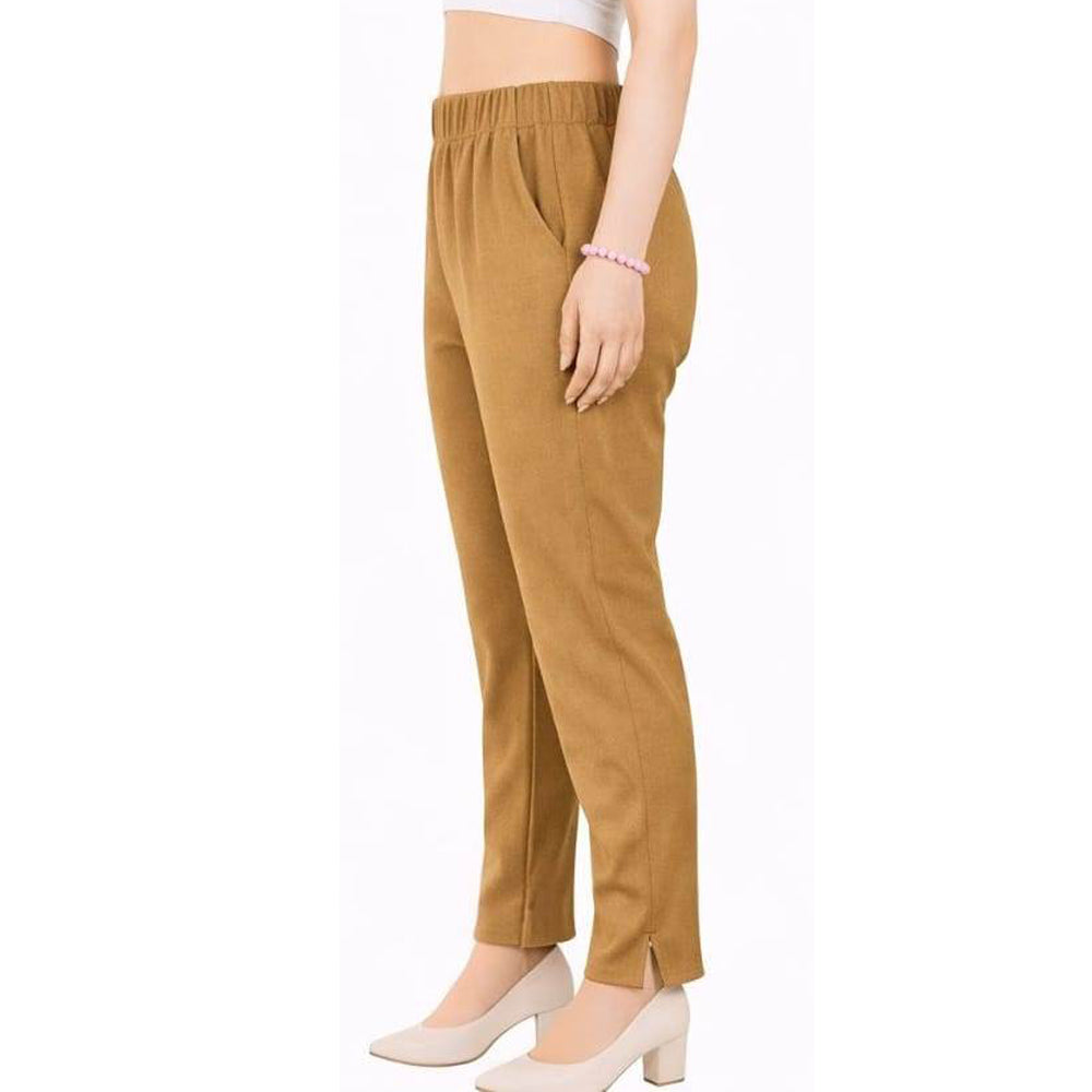 Straight Fit Pants for Women dark-skin