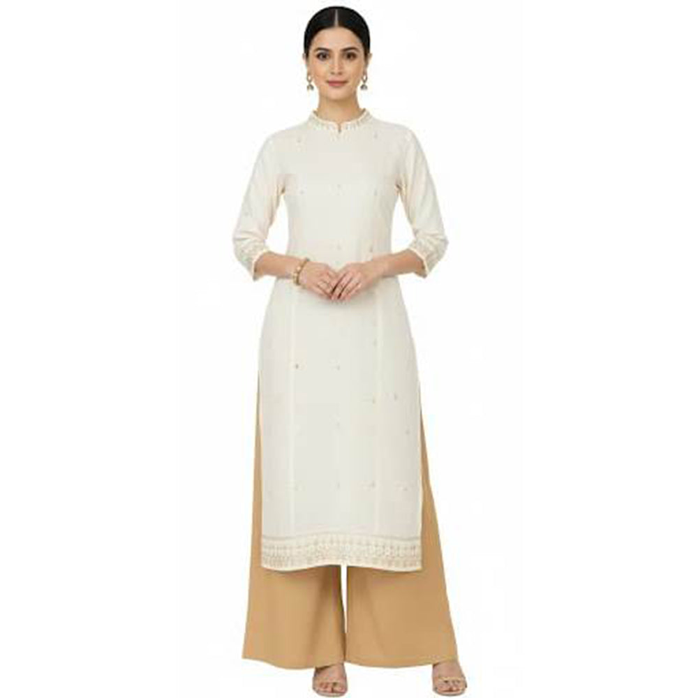 Women's Plain Rayon Palazzo dark-skin