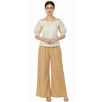 Women's Plain Rayon Palazzo dark-skin