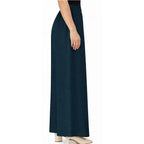 Women's Plain Rayon Palazzo denim-blue