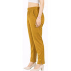 Straight Fit Pants for Women golden