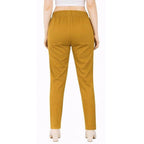 Straight Fit Pants for Women golden