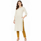 Straight Fit Pants for Women golden