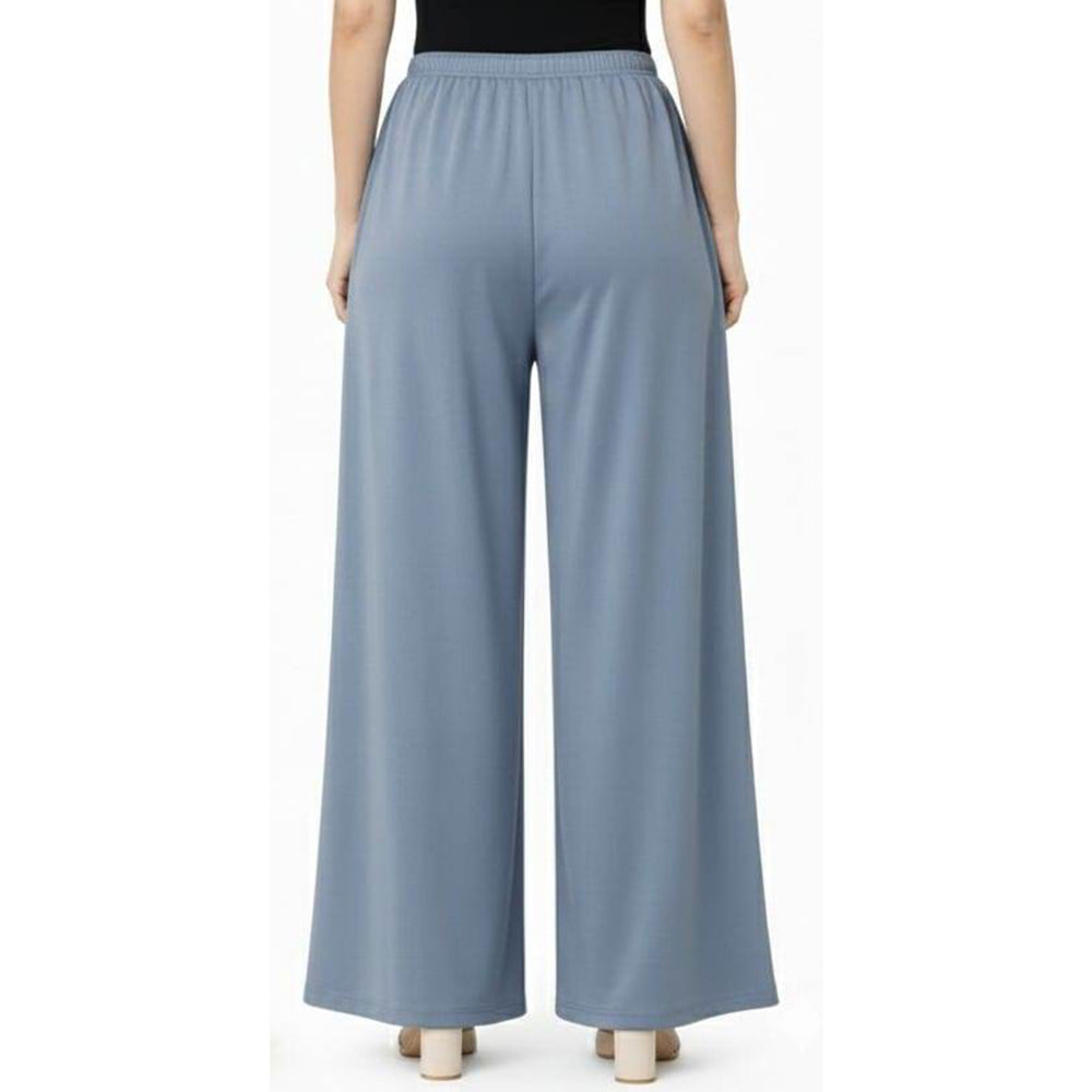 Women's Plain Rayon Palazzo grey