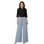 Women's Plain Rayon Palazzo grey