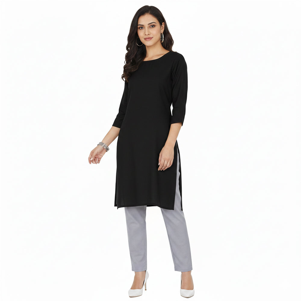 Straight Fit Pants for Women light-grey