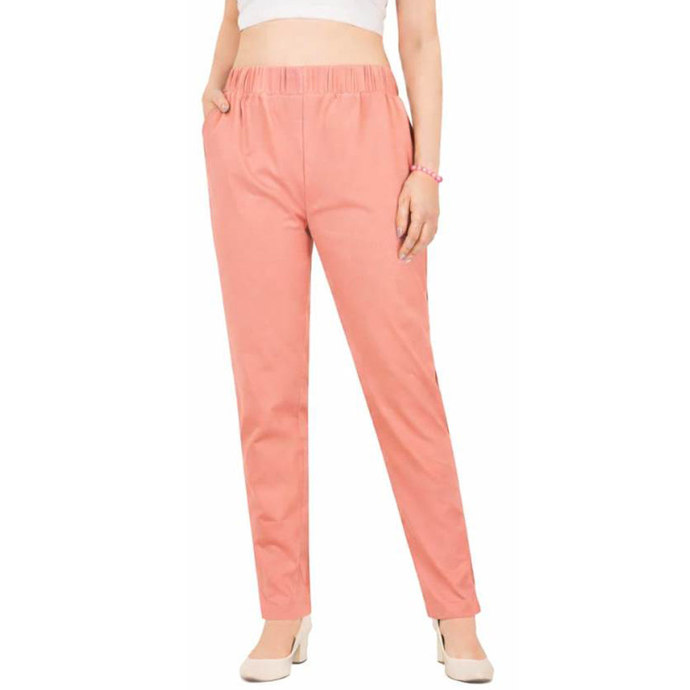 Straight Fit Pants for Women light-peach