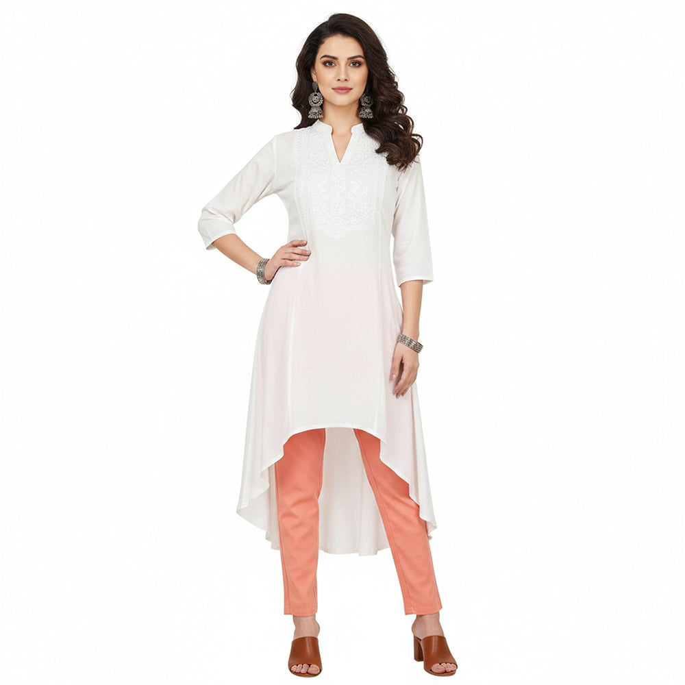 Straight Fit Pants for Women light-peach