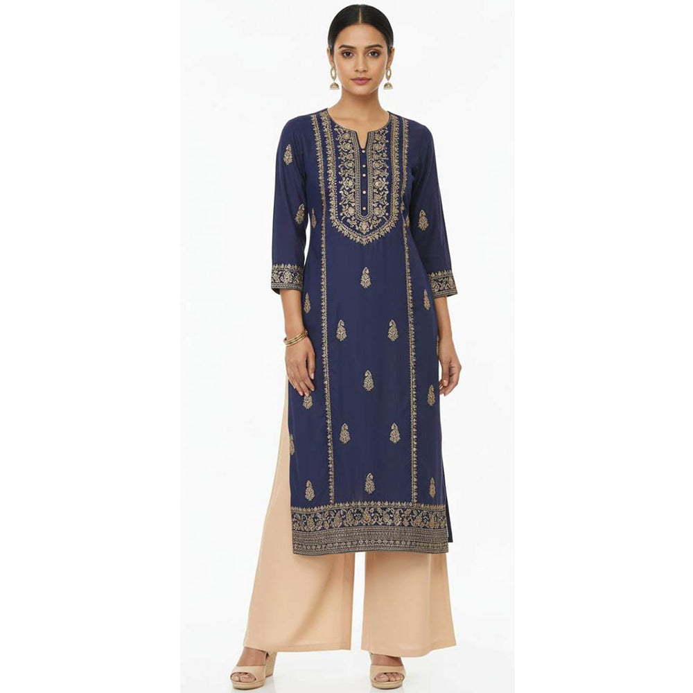 Women's Plain Rayon Palazzo light-skin