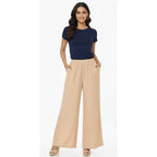 Women's Plain Rayon Palazzo light-skin