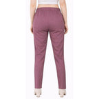 Straight Fit Pants for Women magenta