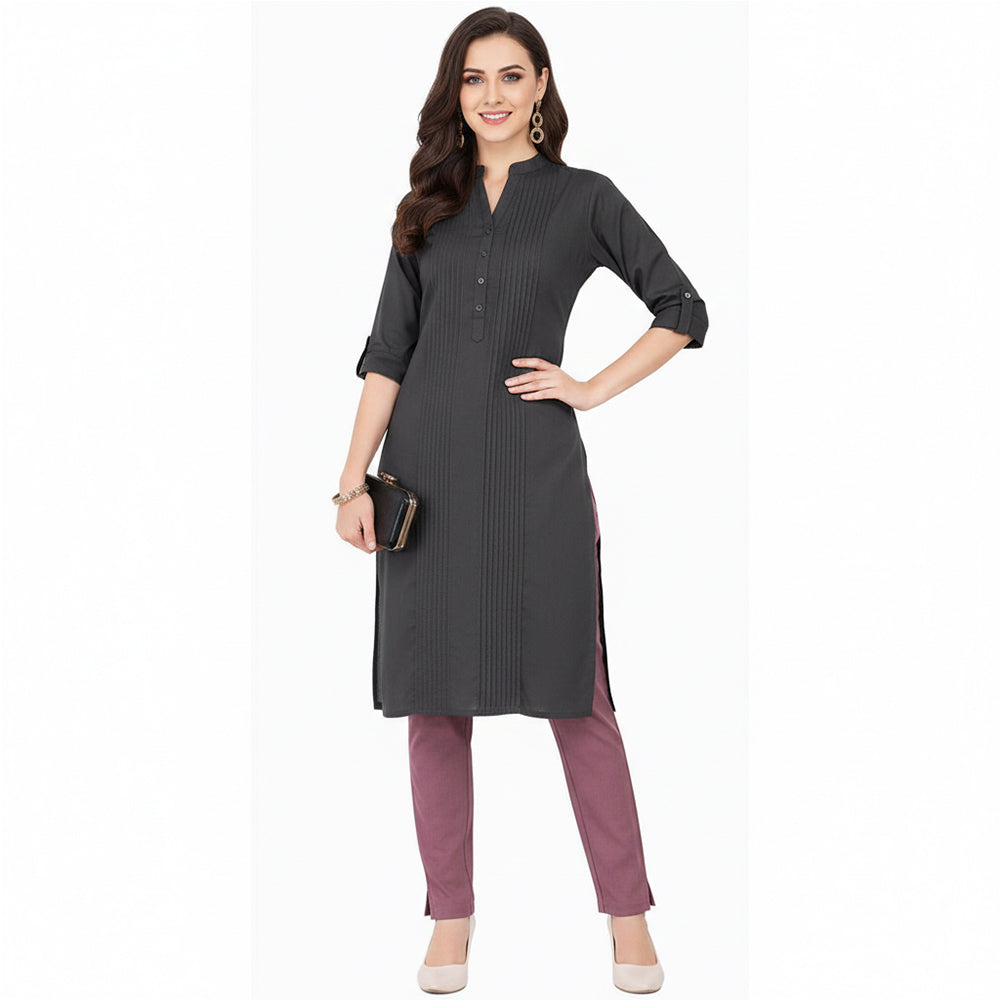 Straight Fit Pants for Women magenta