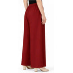 Women's Plain Rayon Palazzo maroon