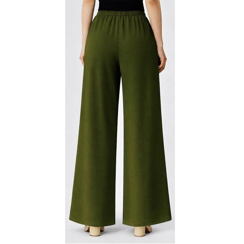 Women's Plain Rayon Palazzo mehendi
