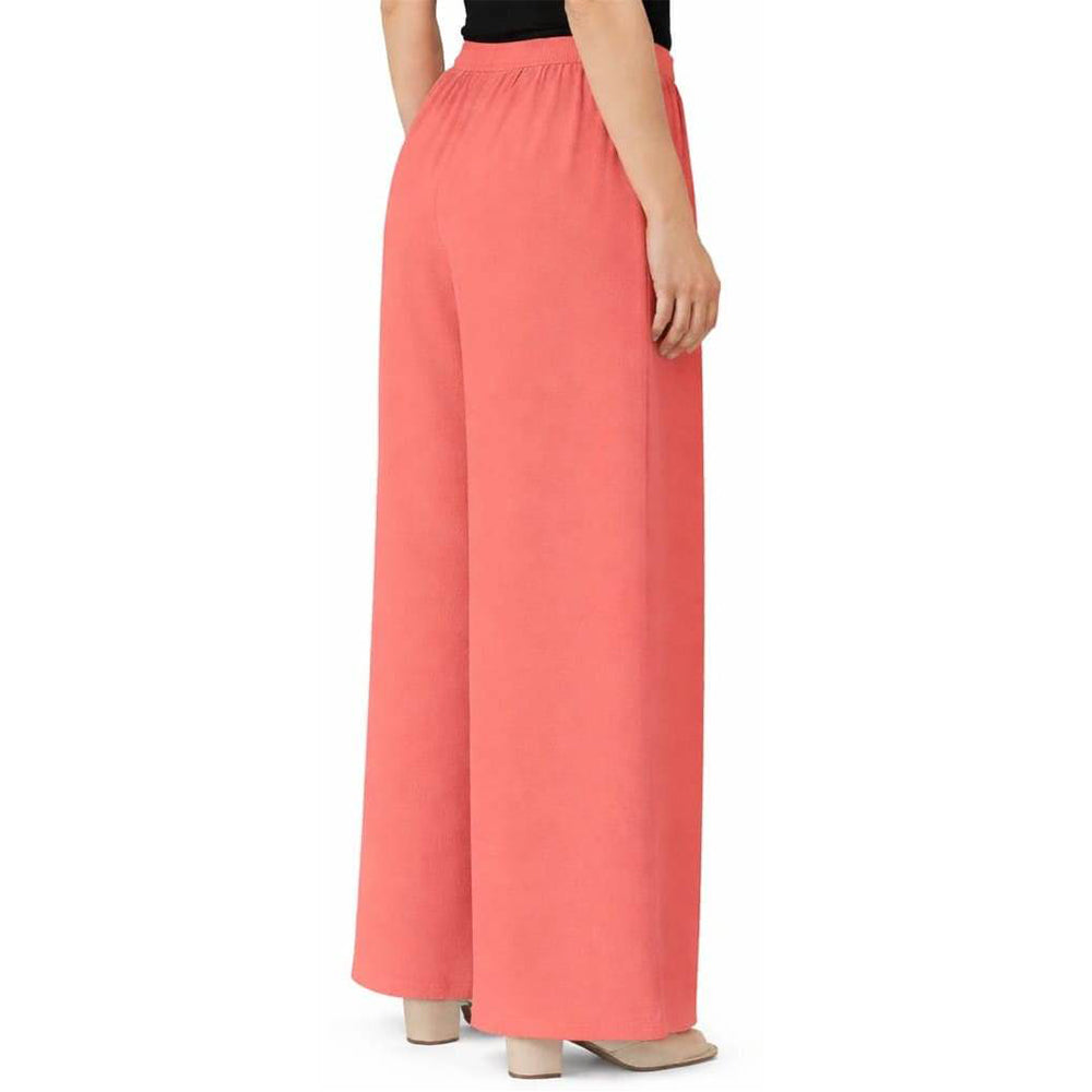Women's Plain Rayon Palazzo peach