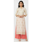 Women's Plain Rayon Palazzo peach