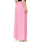 Women's Plain Rayon Palazzo pink