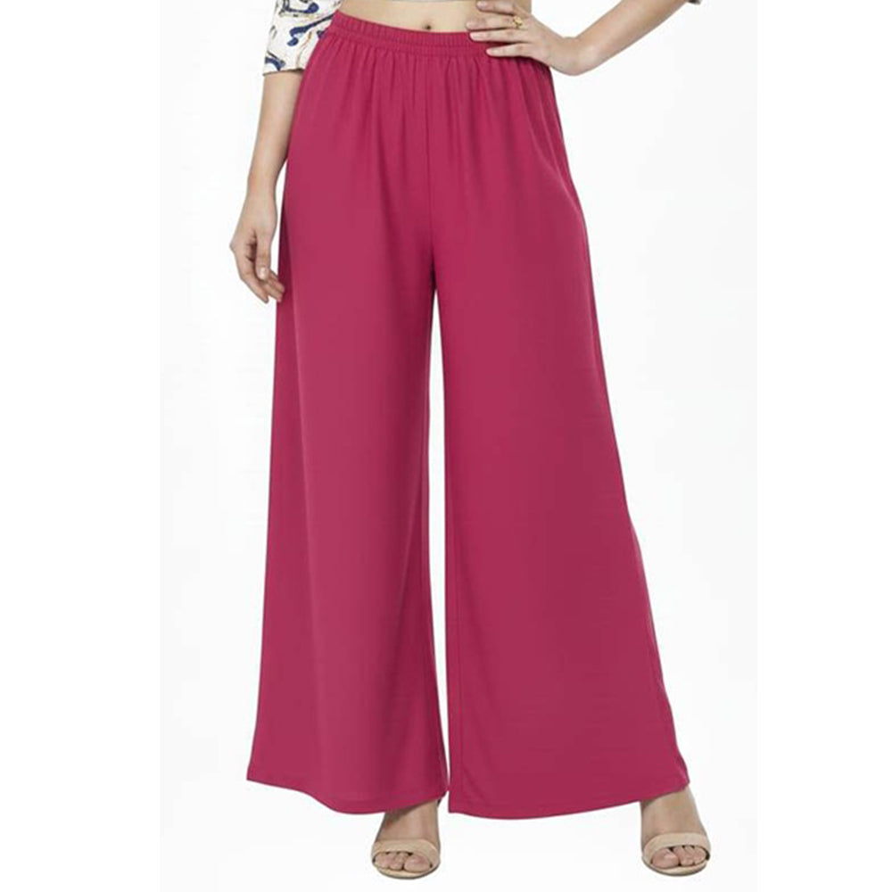 Women's Plain Rayon Palazzo rani