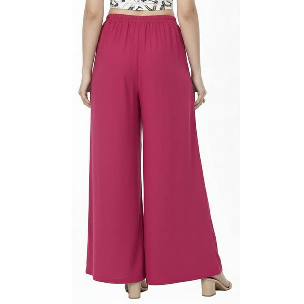 Women's Plain Rayon Palazzo rani