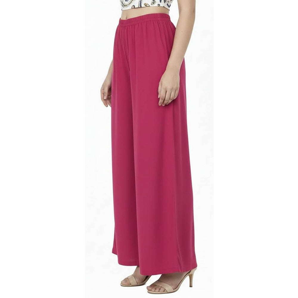 Women's Plain Rayon Palazzo rani