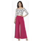 Women's Plain Rayon Palazzo rani