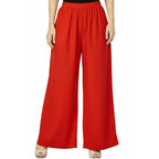 Women's Plain Rayon Palazzo red