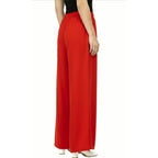 Women's Plain Rayon Palazzo red