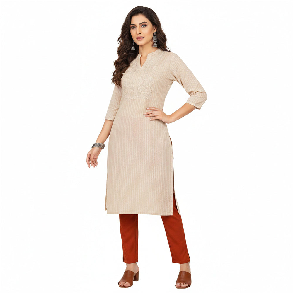 Straight Fit Pants for Women rust