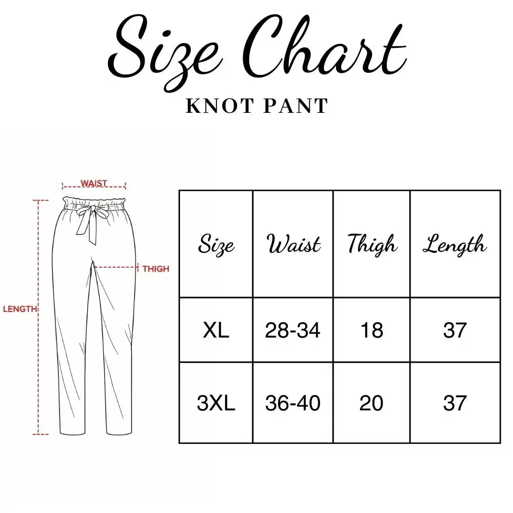 Knot Pants | White